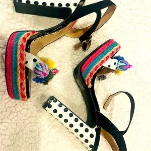 Betsey Johnson polka dot heel